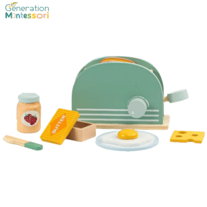 set du petit déjeuner en bois - dinette montessori