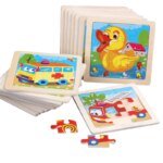 puzzle animal en bois montessori
