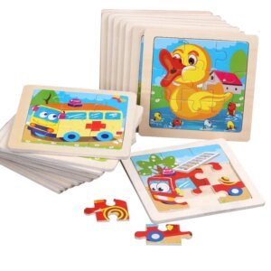 puzzle animal en bois montessori
