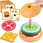 jouet en bois burger montessori