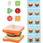 jouet en bois sandwich montessori